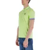 Contrast Collar Cotton Polo Shirt sold by Louxly