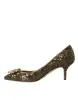 Gold Sequin Crystals Bellucci Heels Pumps Shoes sold by Louxly