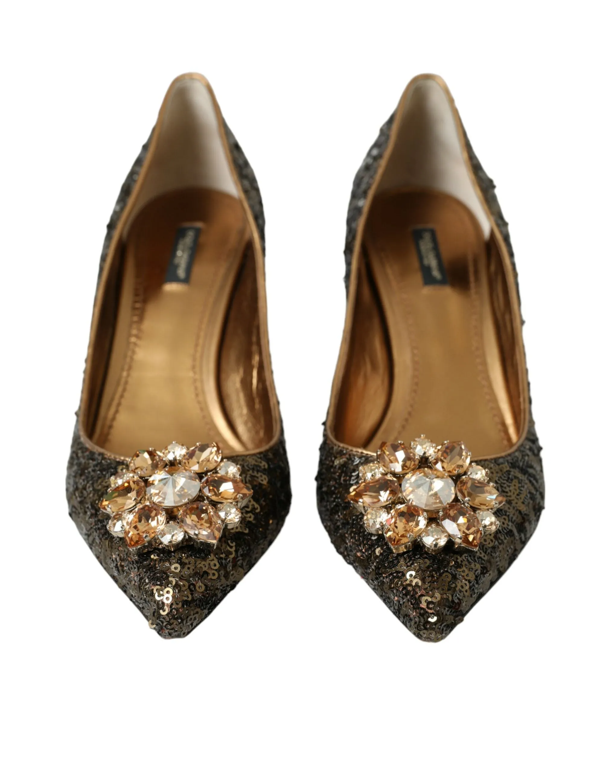 Gold Sequin Crystals Bellucci Heels Pumps Shoes sold by Louxly product image thumbnail 2