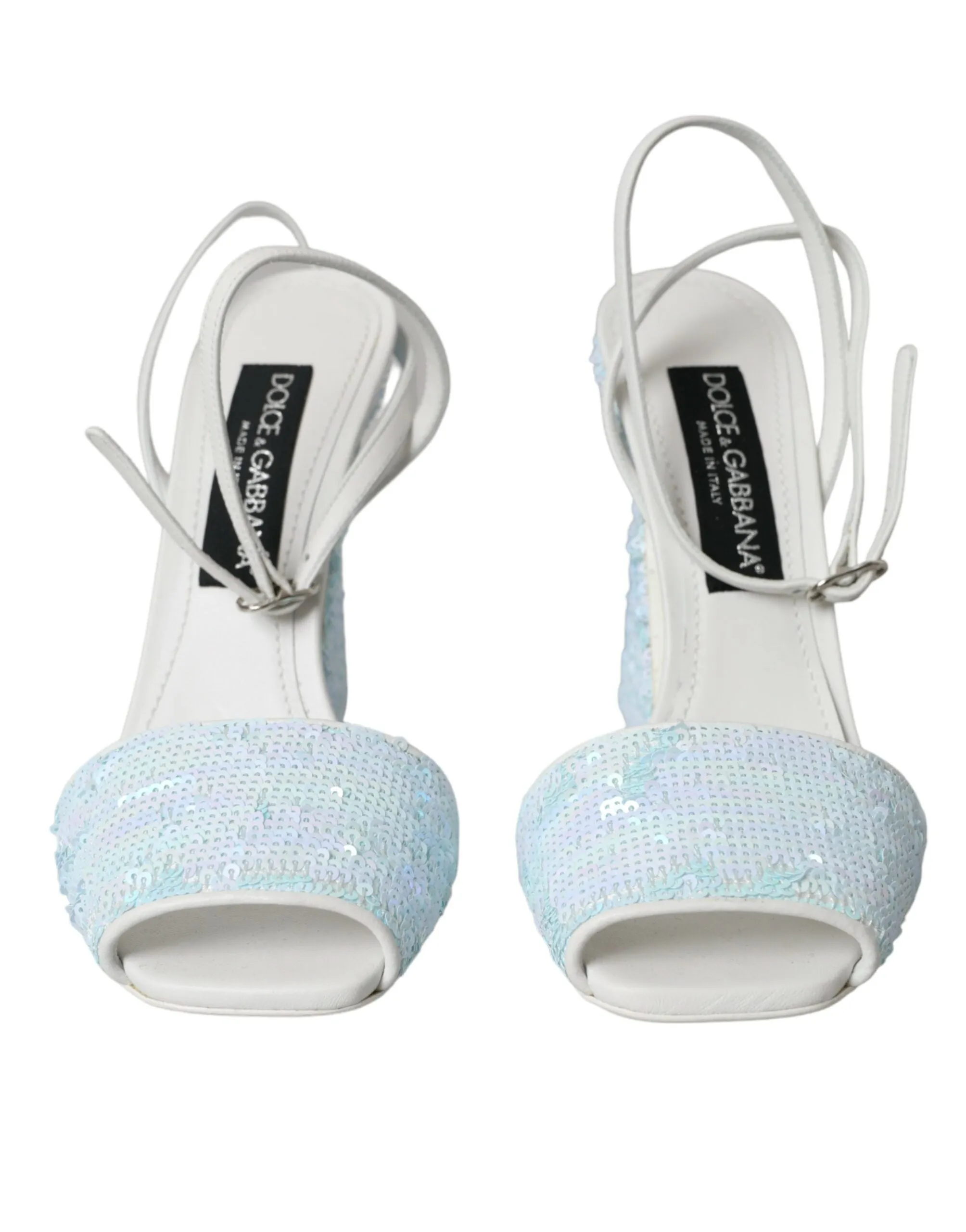 Light Blue Sequin Ankle Strap Sandals Shoes sold by Louxly product image thumbnail 2