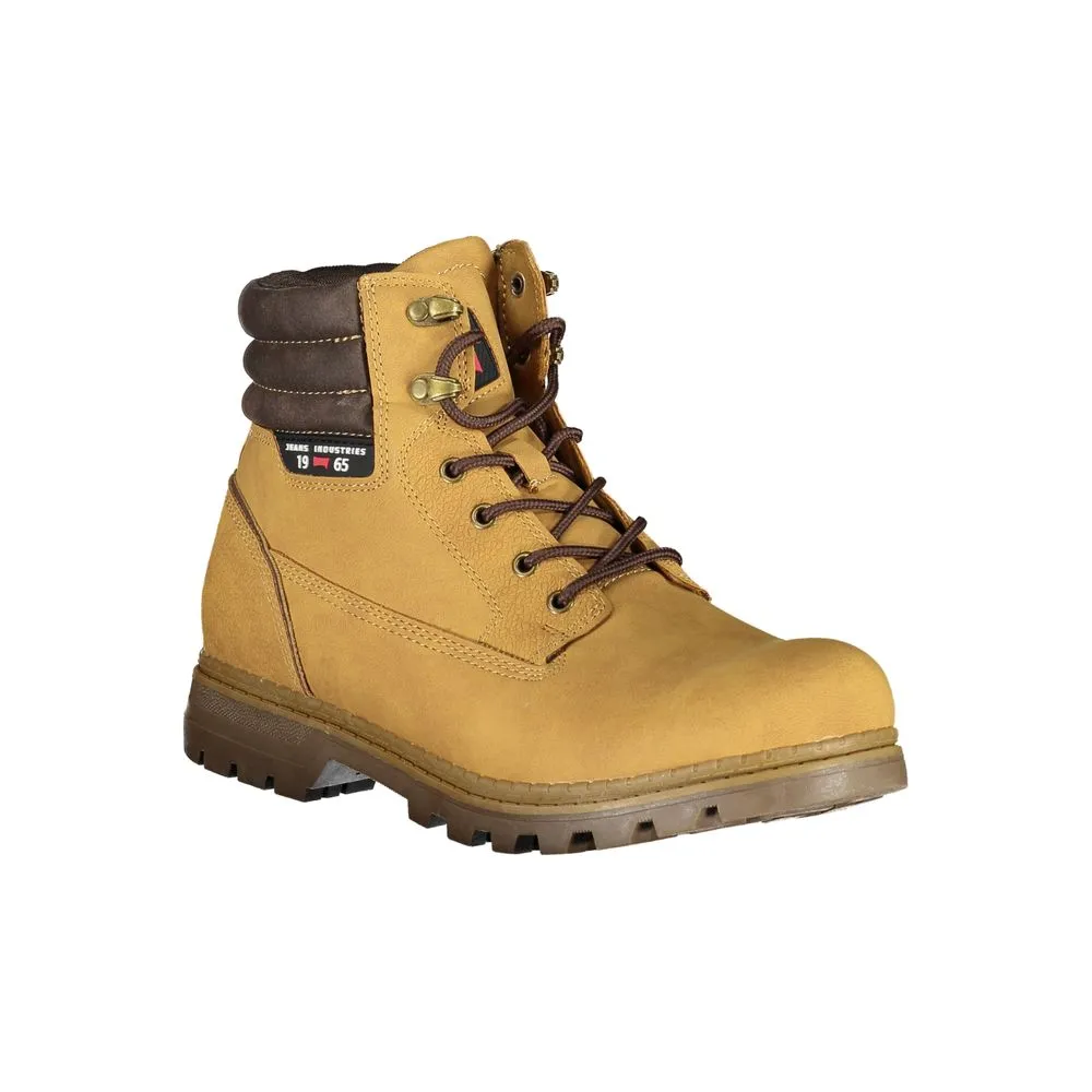 Trendsetting Yellow Lace-Up Boots sold by Louxly product image thumbnail 2