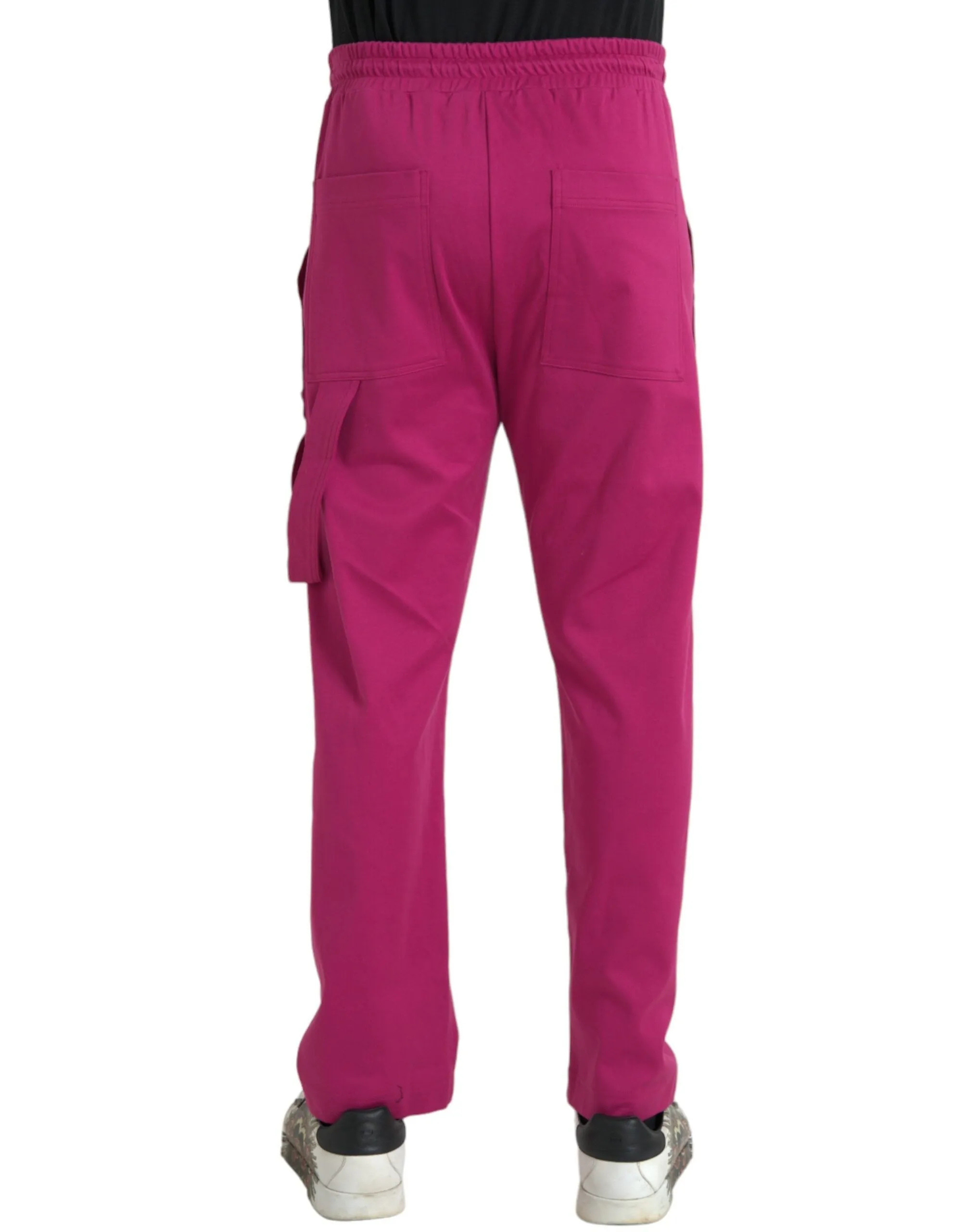 Pink Logo Cargo Cotton Jogger Sweatpants Pants sold by Louxly product image thumbnail 3