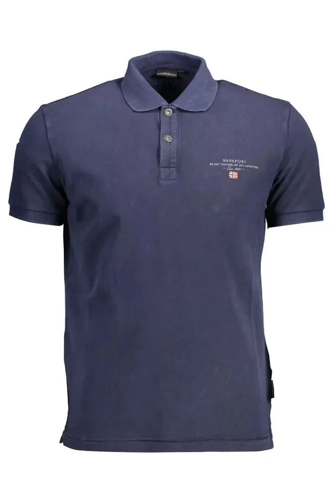 Blue Cotton Men Polo sold by Louxly