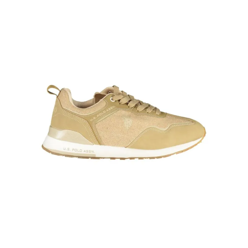 Beige Polyester Men Sneaker sold by Louxly
