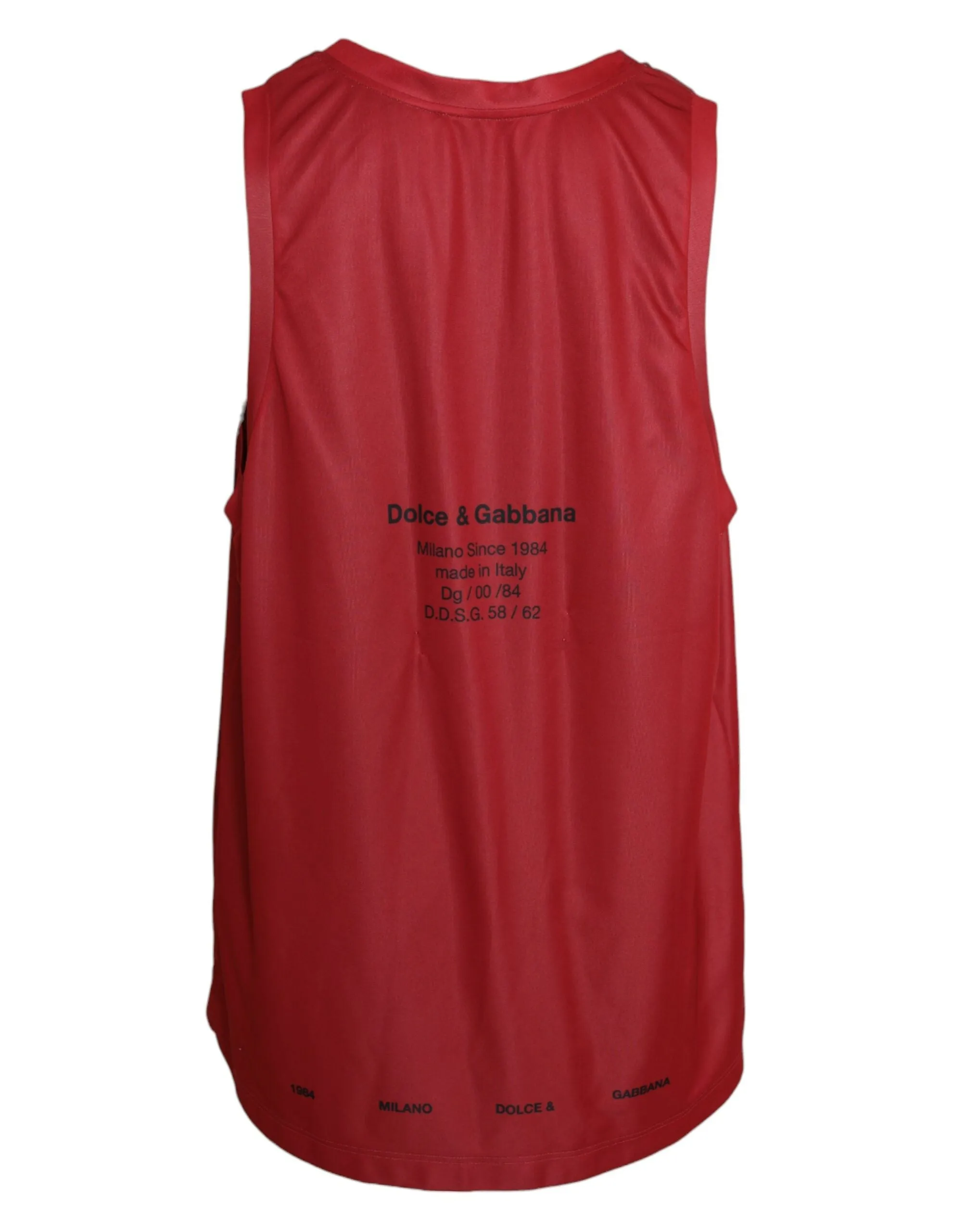 Red Leopard Print Sleeveless Men Tank T-shirt sold by Louxly product image thumbnail 2
