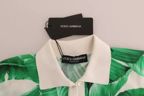 Green Banana Print Silk Polo T-shirt sold by Louxly product image thumbnail 4