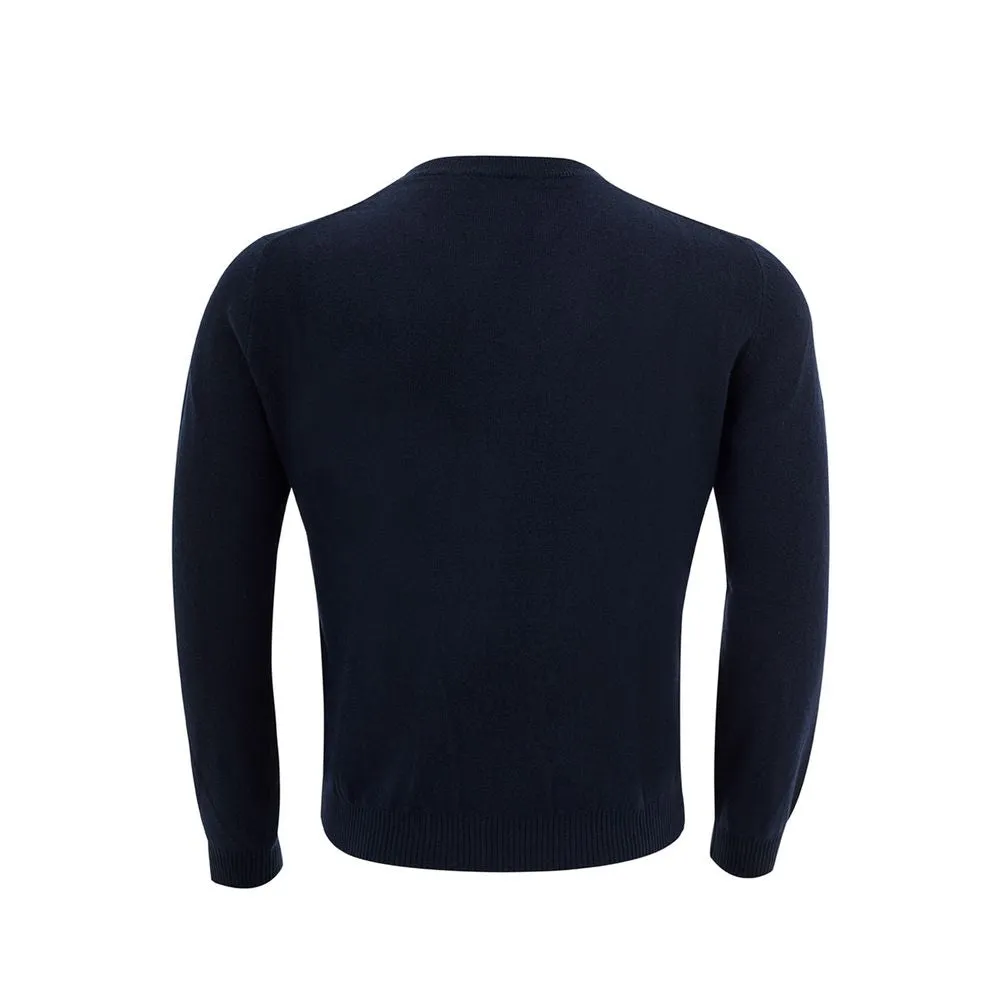 Elegant Blue Wool Sweater for Men sold by Louxly product image thumbnail 2