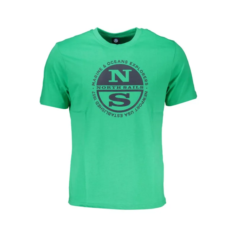 Green Cotton T-Shirt sold by Louxly