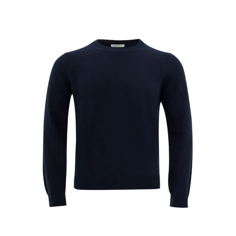 Elegant Blue Wool Sweater for Men sold by Louxly