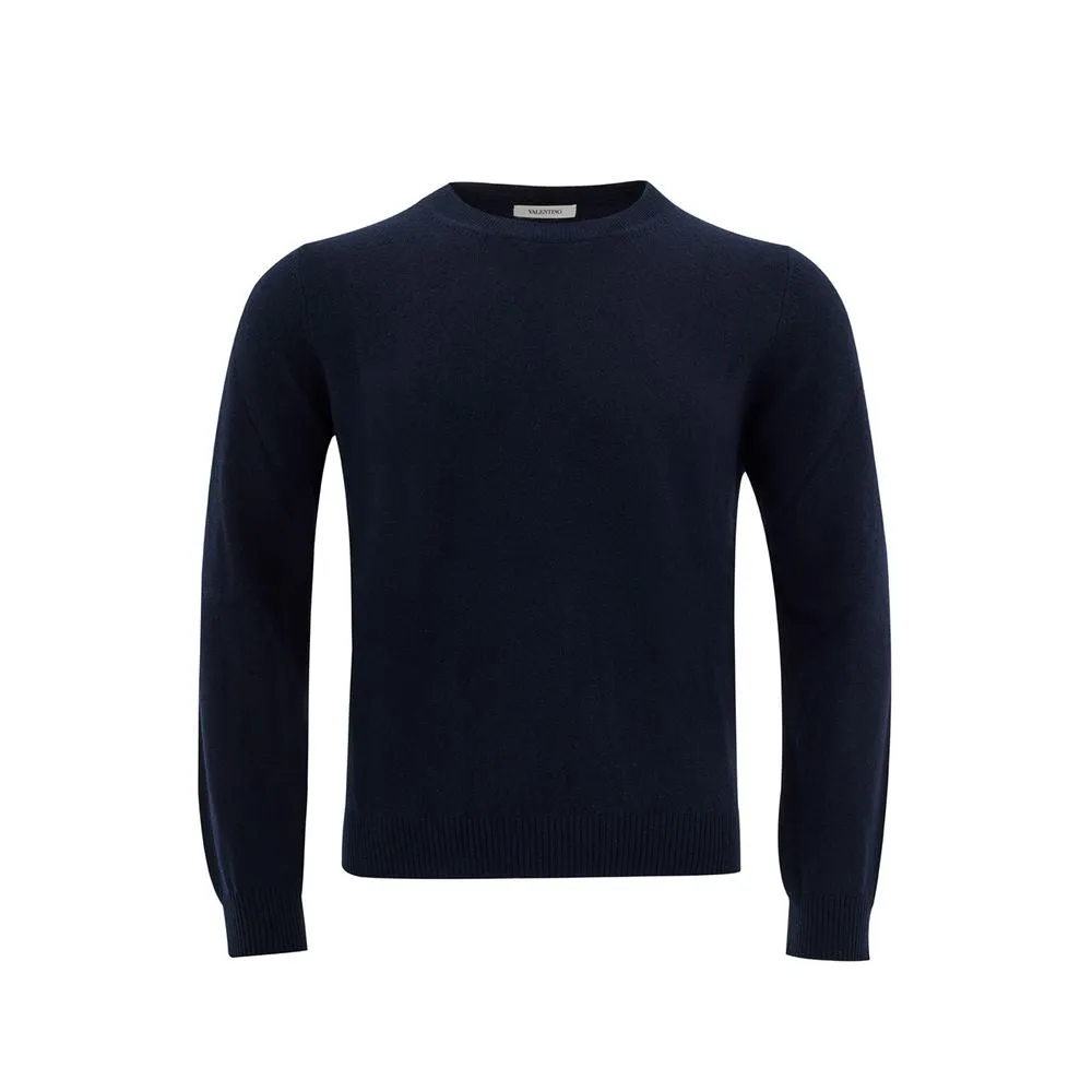 Elegant Blue Wool Sweater for Men sold by Louxly