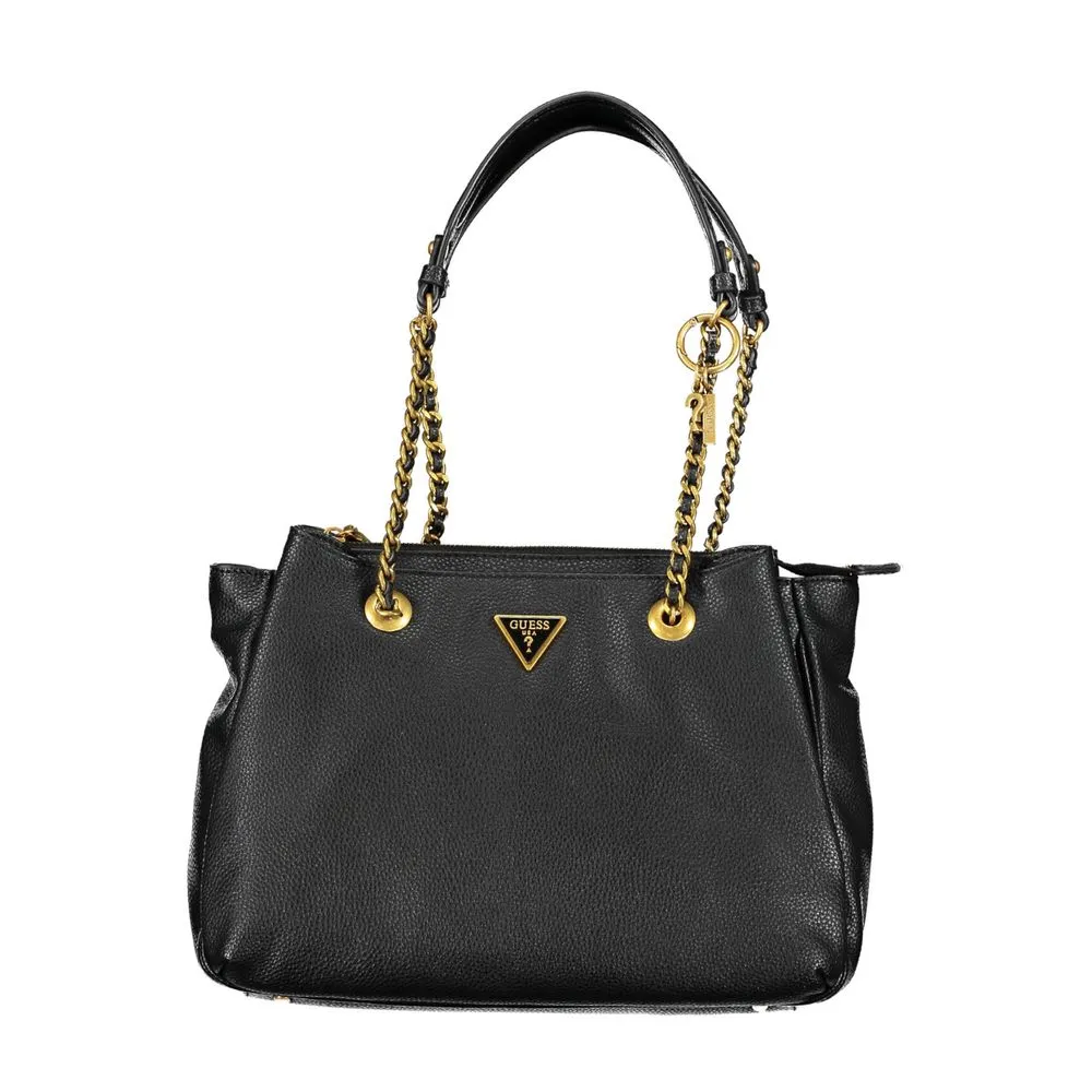 Black Polyethylene Handbag sold by Louxly