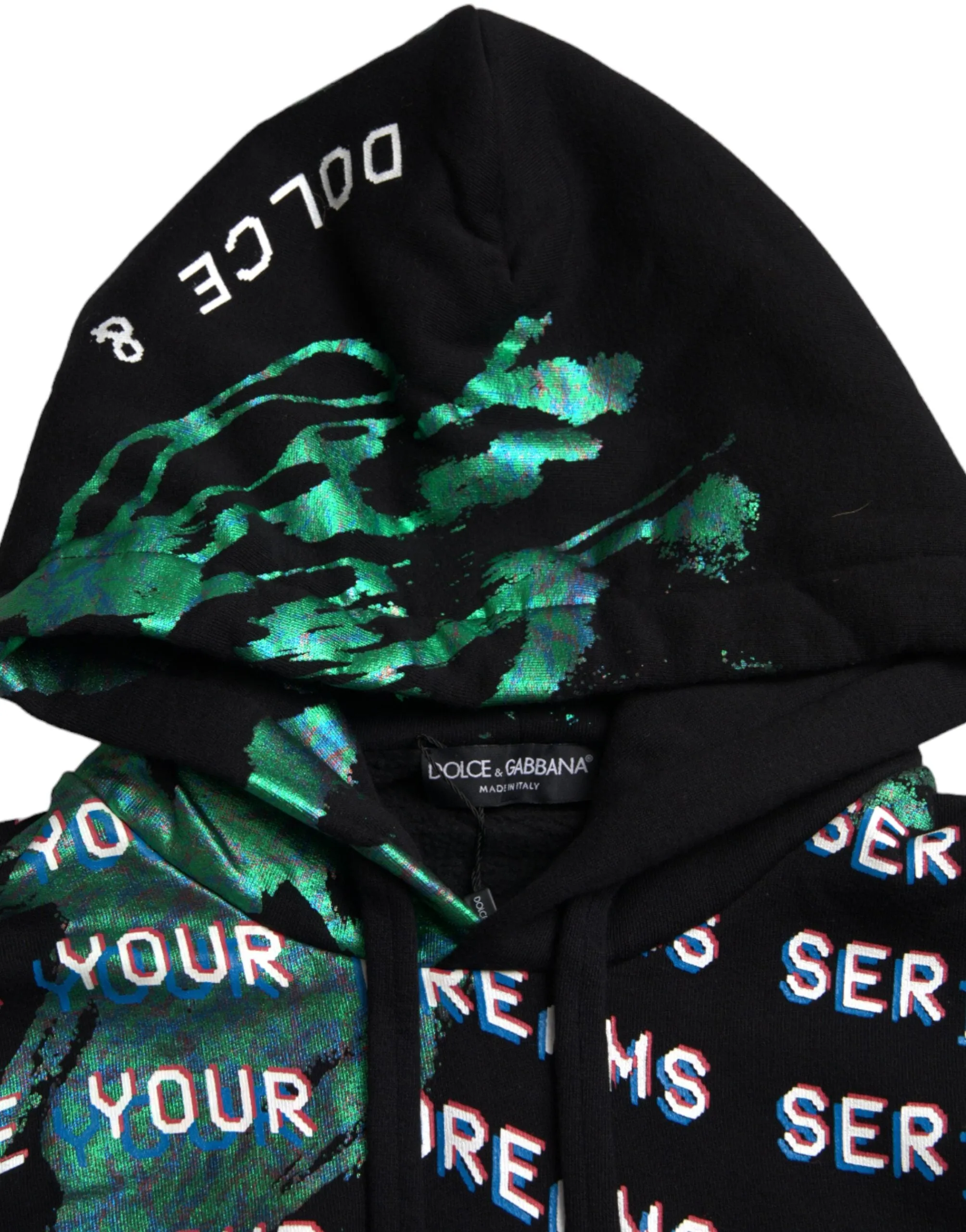 Multicolor Print Hooded Sweatshirt Sweater sold by Louxly product image thumbnail 3