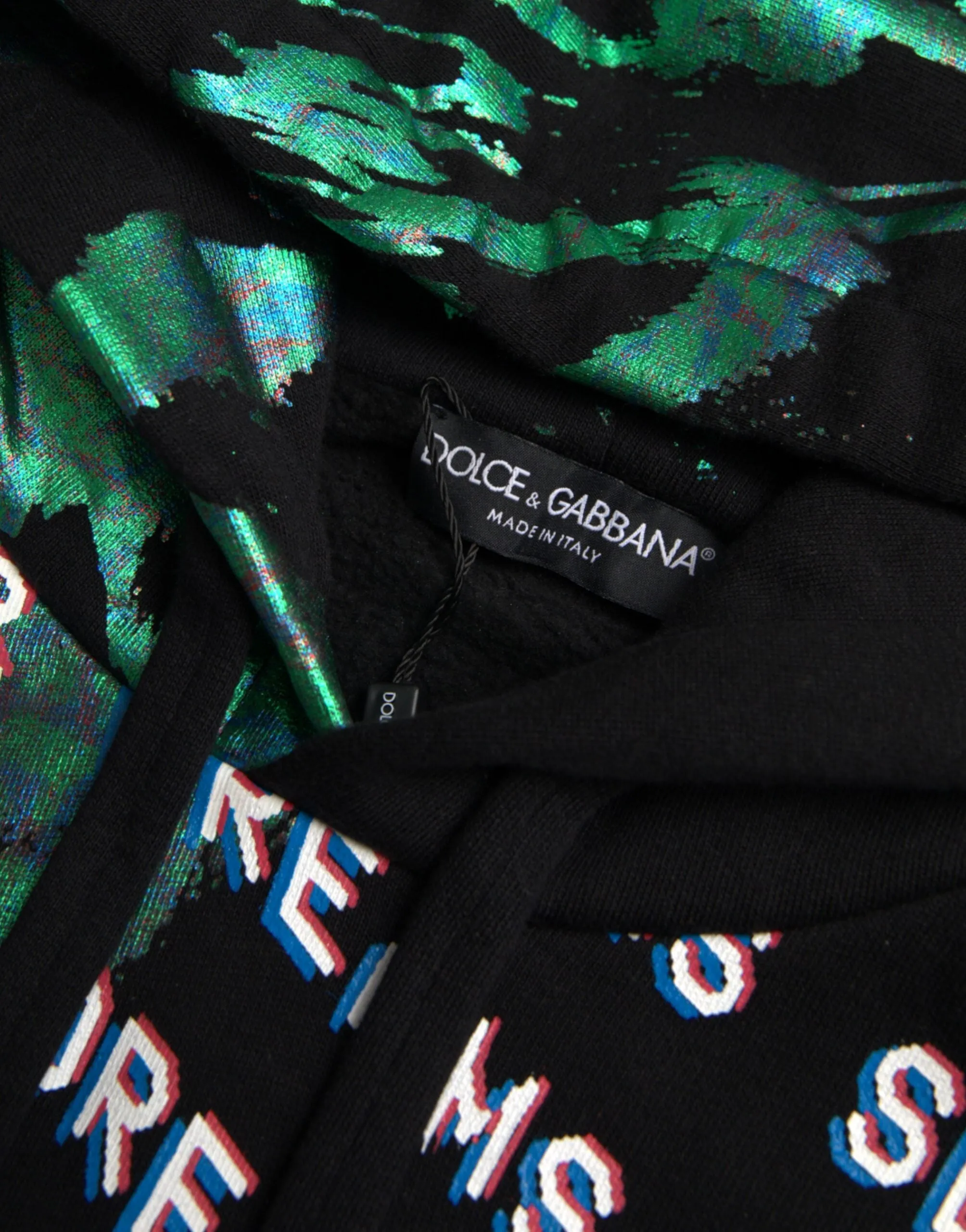 Multicolor Print Hooded Sweatshirt Sweater sold by Louxly product image thumbnail 4