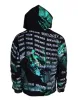 Multicolor Print Hooded Sweatshirt Sweater sold by Louxly