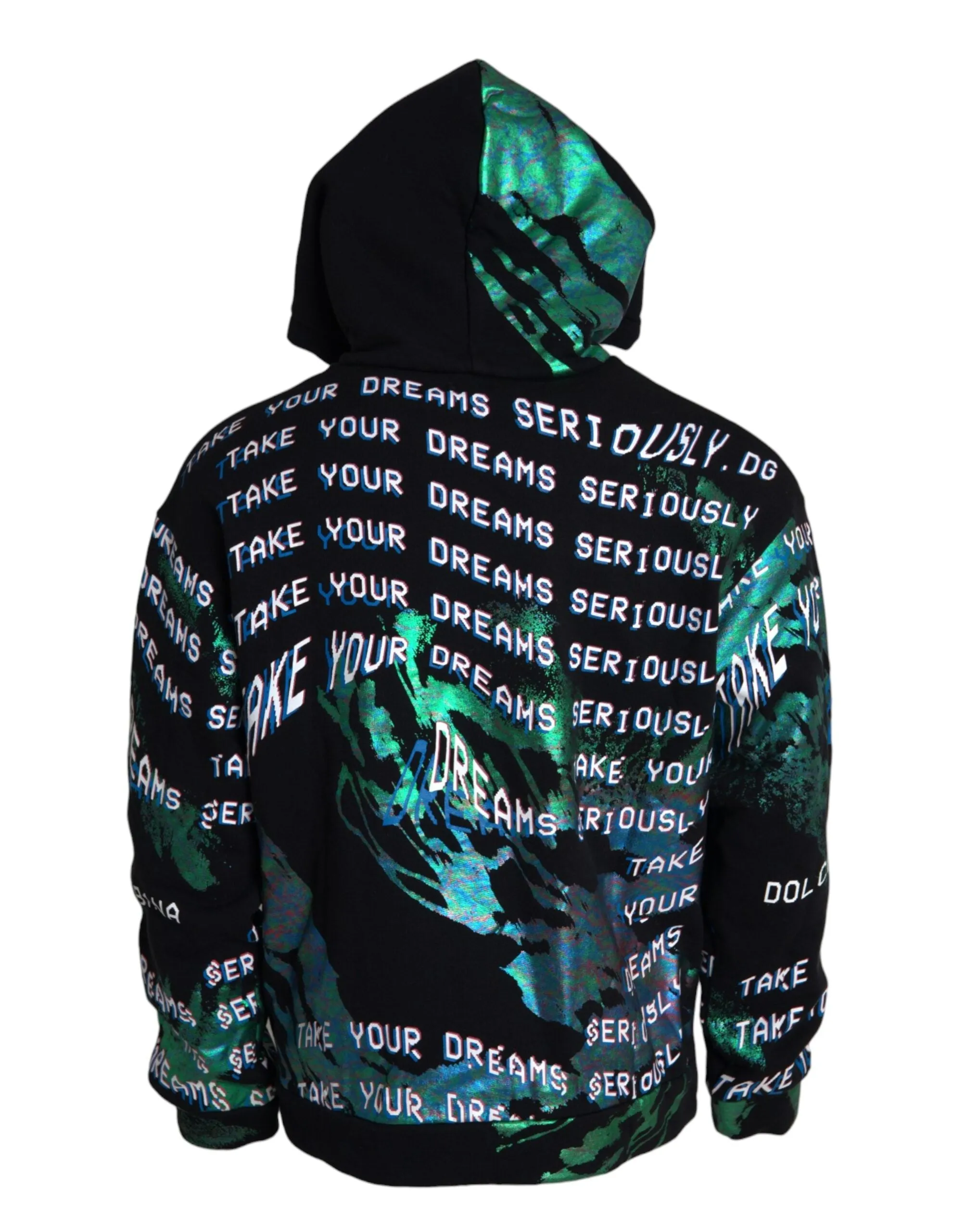 Multicolor Print Hooded Sweatshirt Sweater sold by Louxly product image thumbnail 2