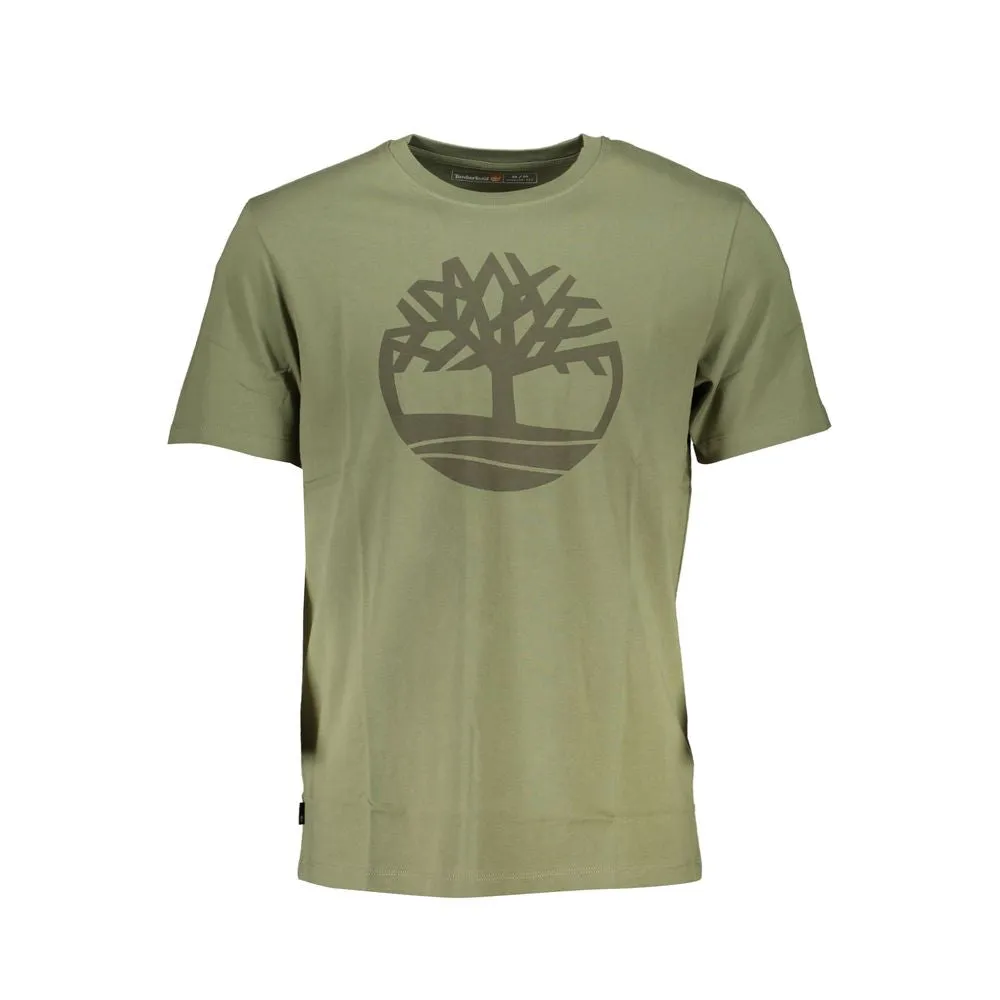 Green Cotton T-Shirt sold by Louxly