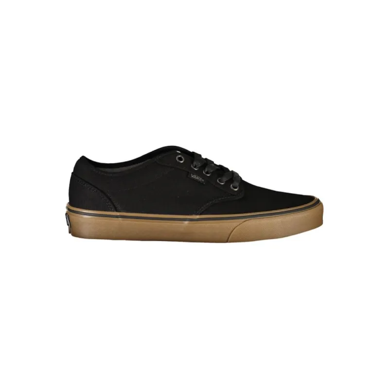 Sleek Black Lace-Up Sports Sneakers sold by Louxly
