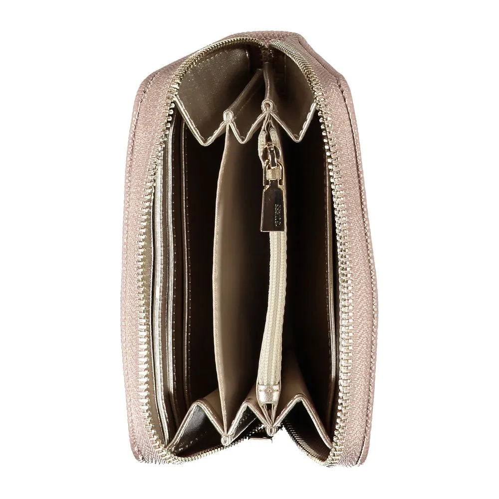 Chic Pink Polyethylene Zip Wallet sold by Louxly product image thumbnail 2