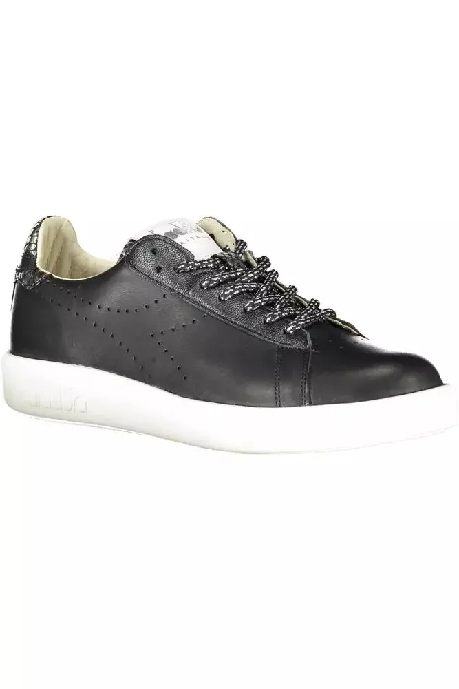 Black Leather Women Sneaker sold by Louxly product image thumbnail 2