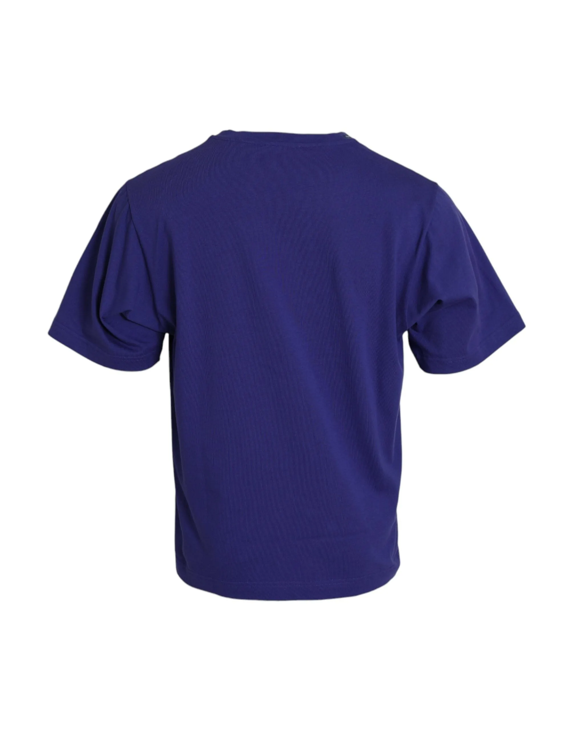 Royal Blue Logo Crew Neck Short Sleeve T-shirt sold by Louxly product image thumbnail 2