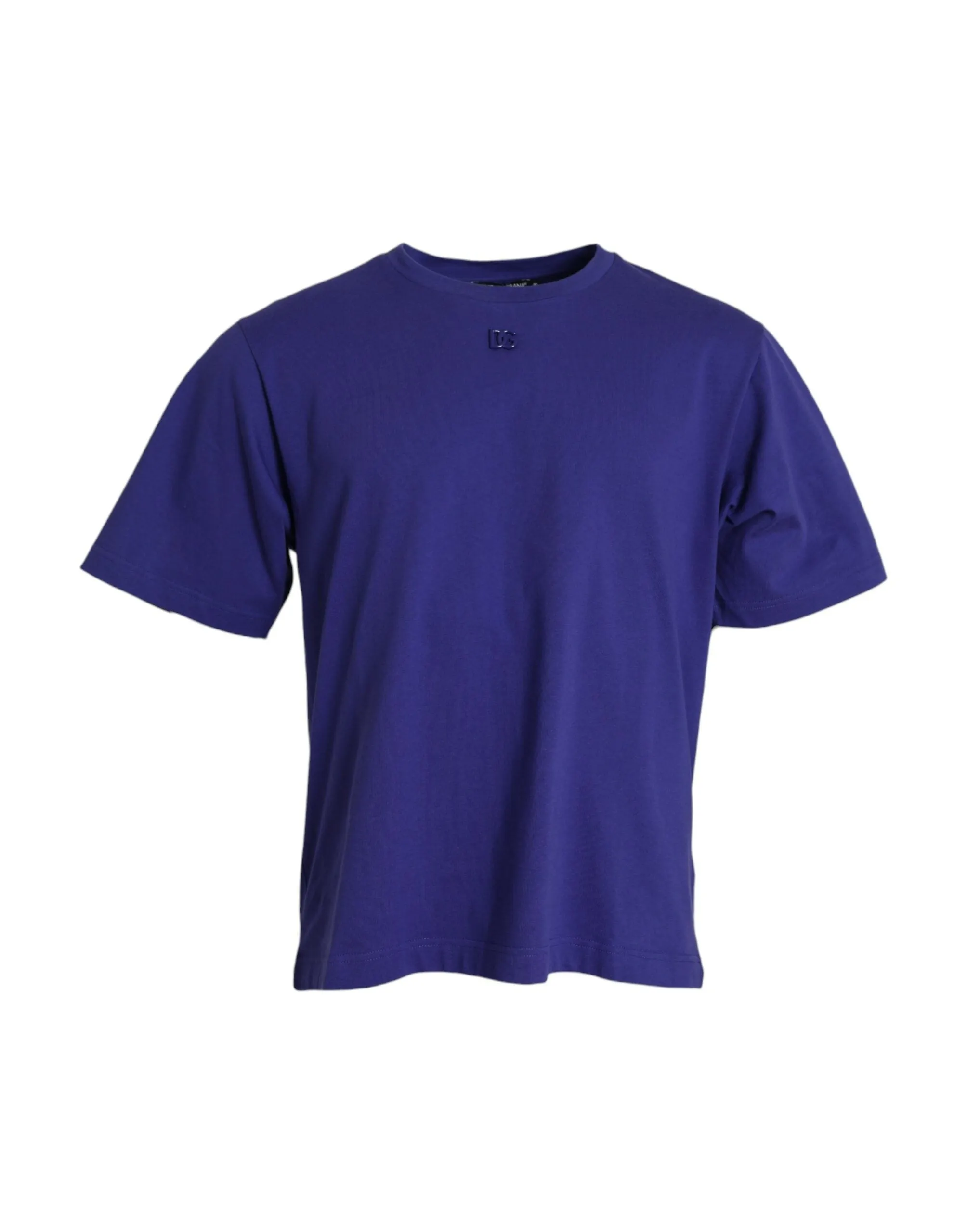 Royal Blue Logo Crew Neck Short Sleeve T-shirt sold by Louxly