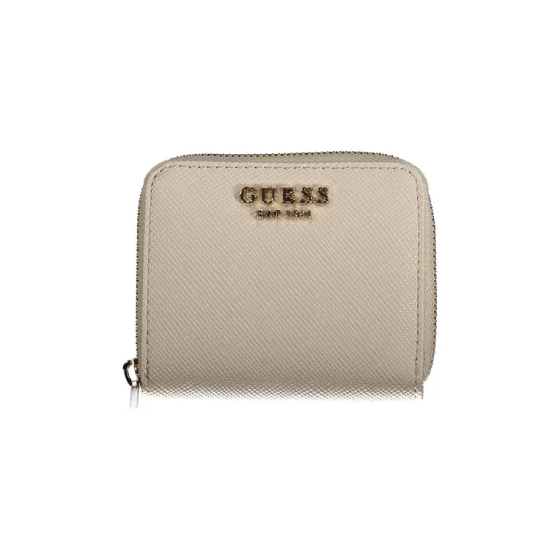 Beige Polyethylene Wallet sold by Louxly