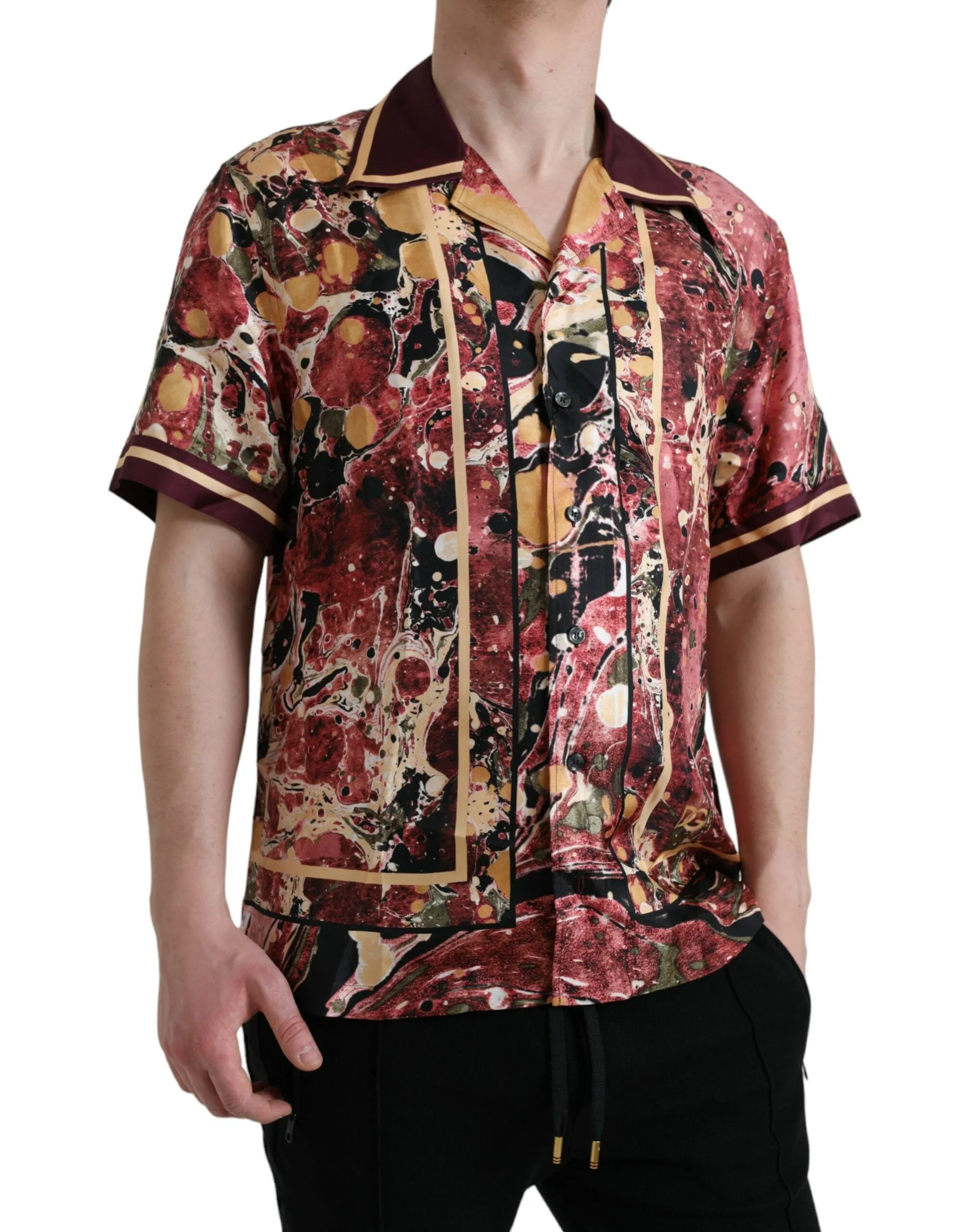 Multicolor Button Down Silk Shirt sold by Louxly product image thumbnail 3