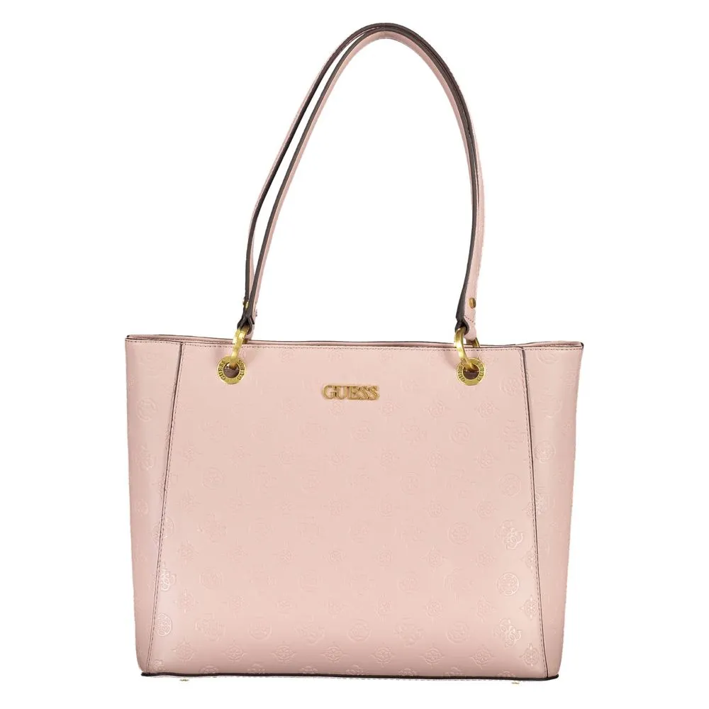 Pink Polyethylene Handbag sold by Louxly