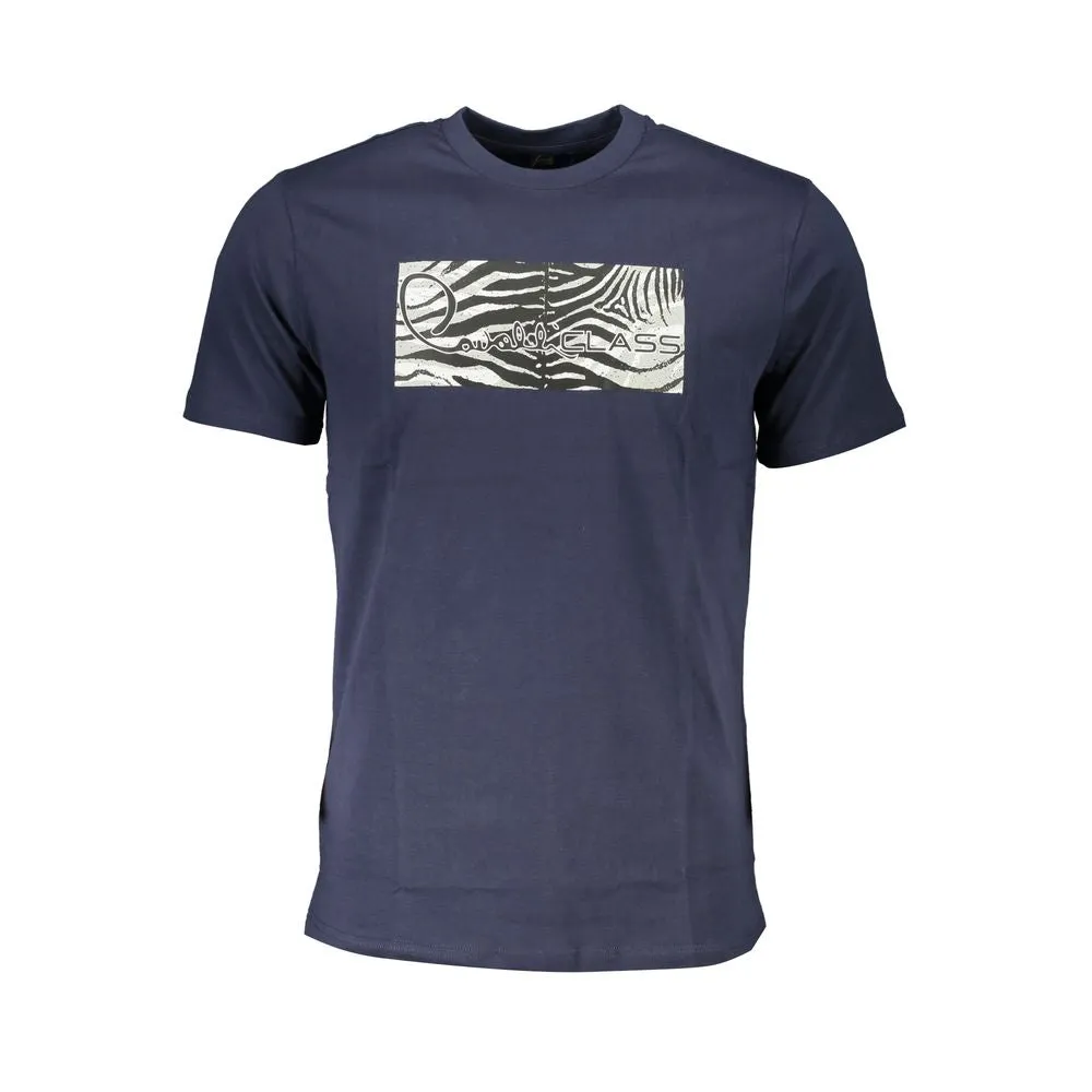 Blue Cotton T-Shirt sold by Louxly