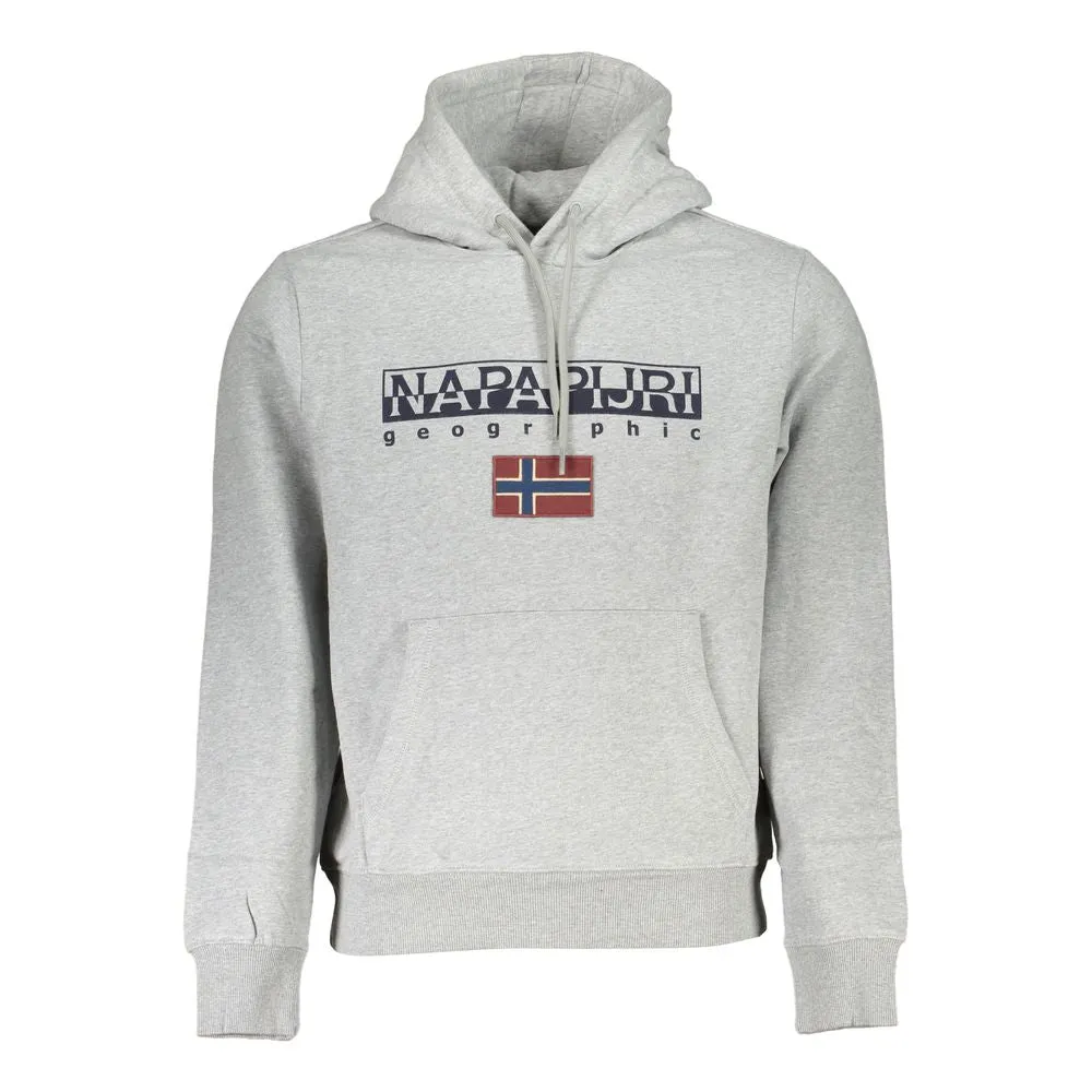 Gray Cotton Men Hooded Sweater sold by Louxly