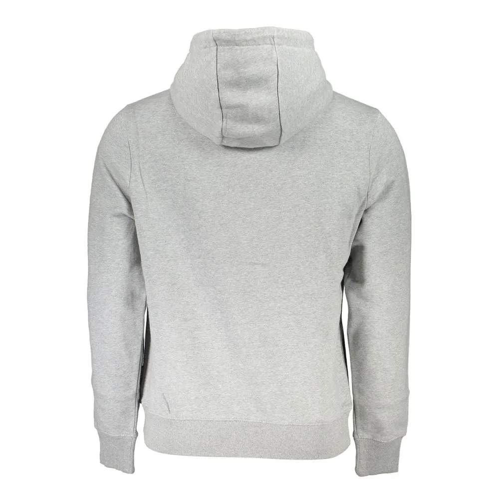 Gray Cotton Men Hooded Sweater sold by Louxly product image thumbnail 2