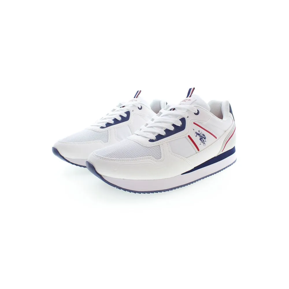 White Polyester Men Sneaker sold by Louxly product image thumbnail 2