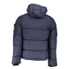 Eco-Conscious Blue Jacket with Removable Hood sold by Louxly