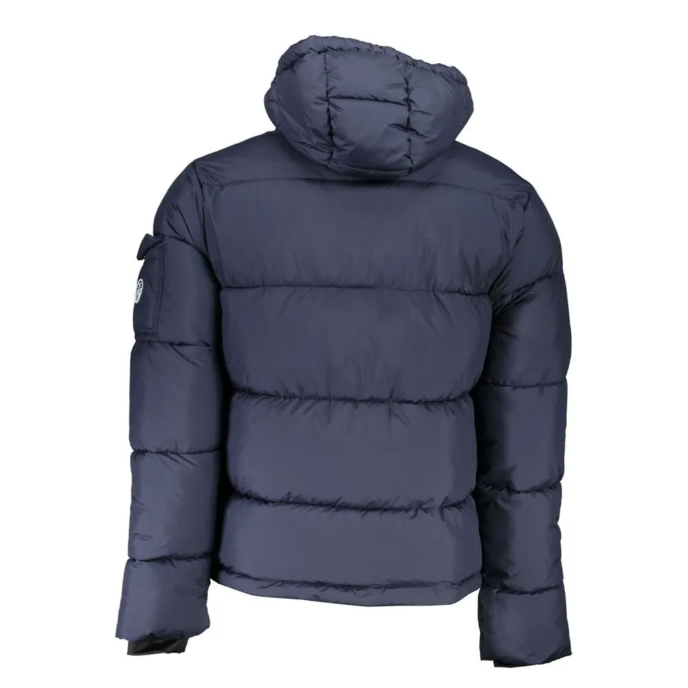 Eco-Conscious Blue Jacket with Removable Hood sold by Louxly product image thumbnail 2