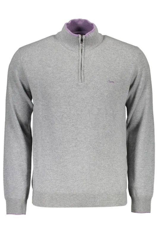 Gray Wool Men Sweater made by Harmont & Blaine