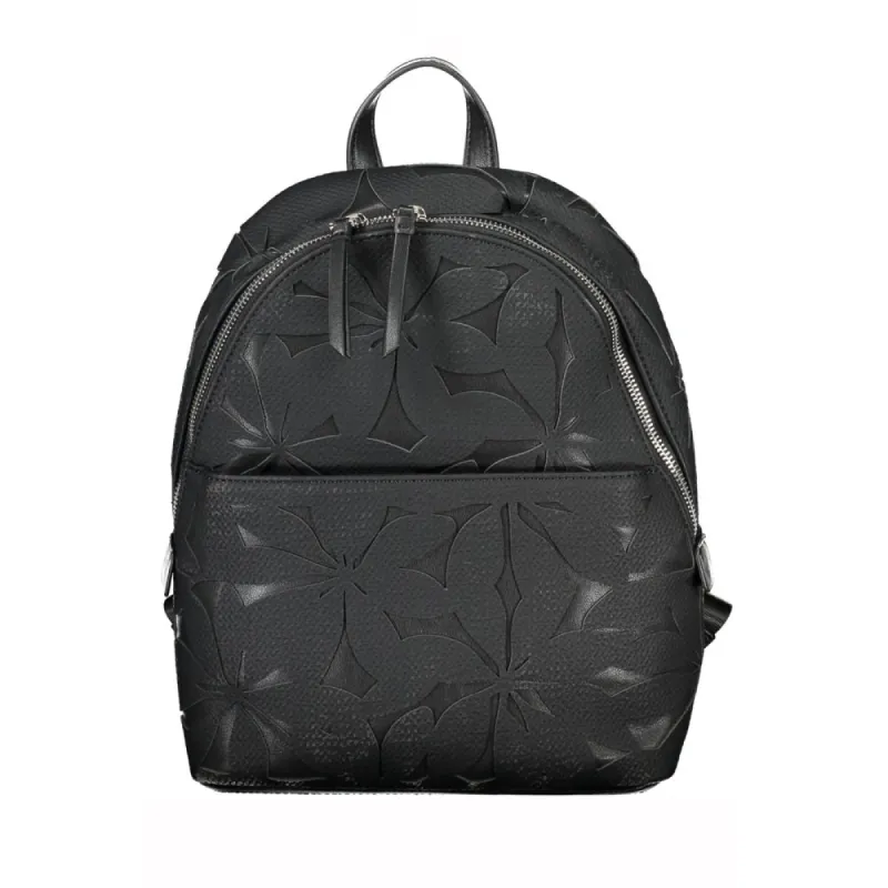 Chic Contrast Detail Zip Backpack sold by Louxly