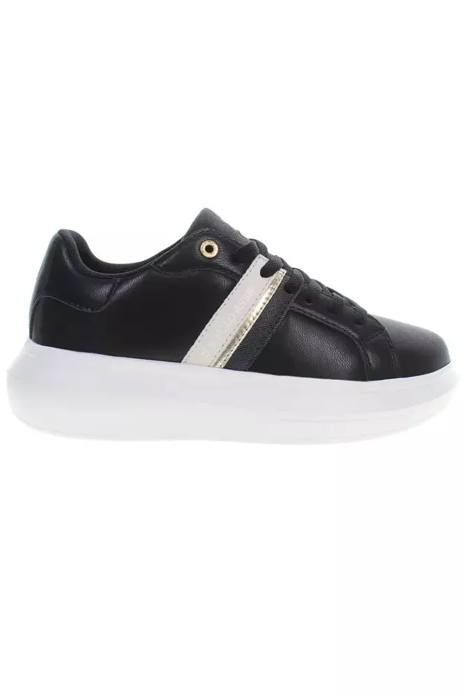 Black Polyester Women Sneaker sold by Louxly
