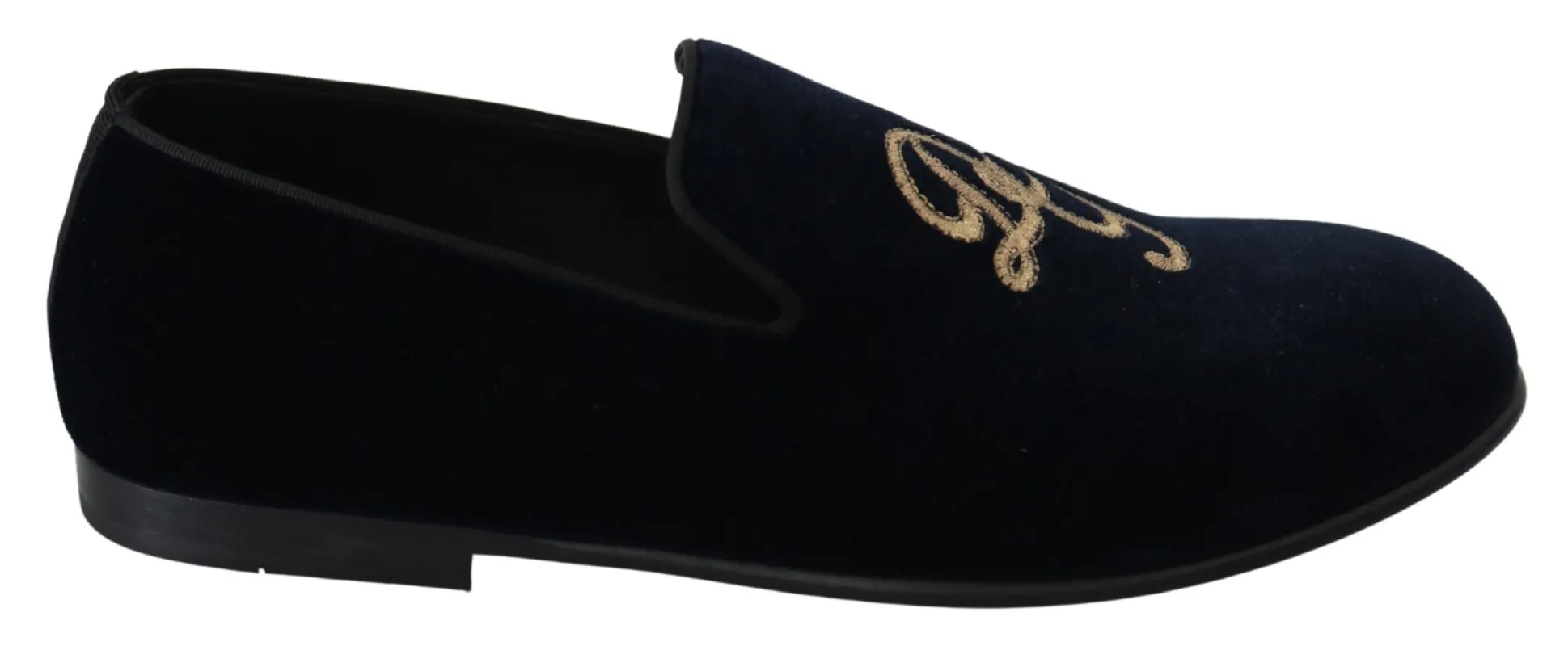 Elegant Blue Embroidered Loafers sold by Louxly