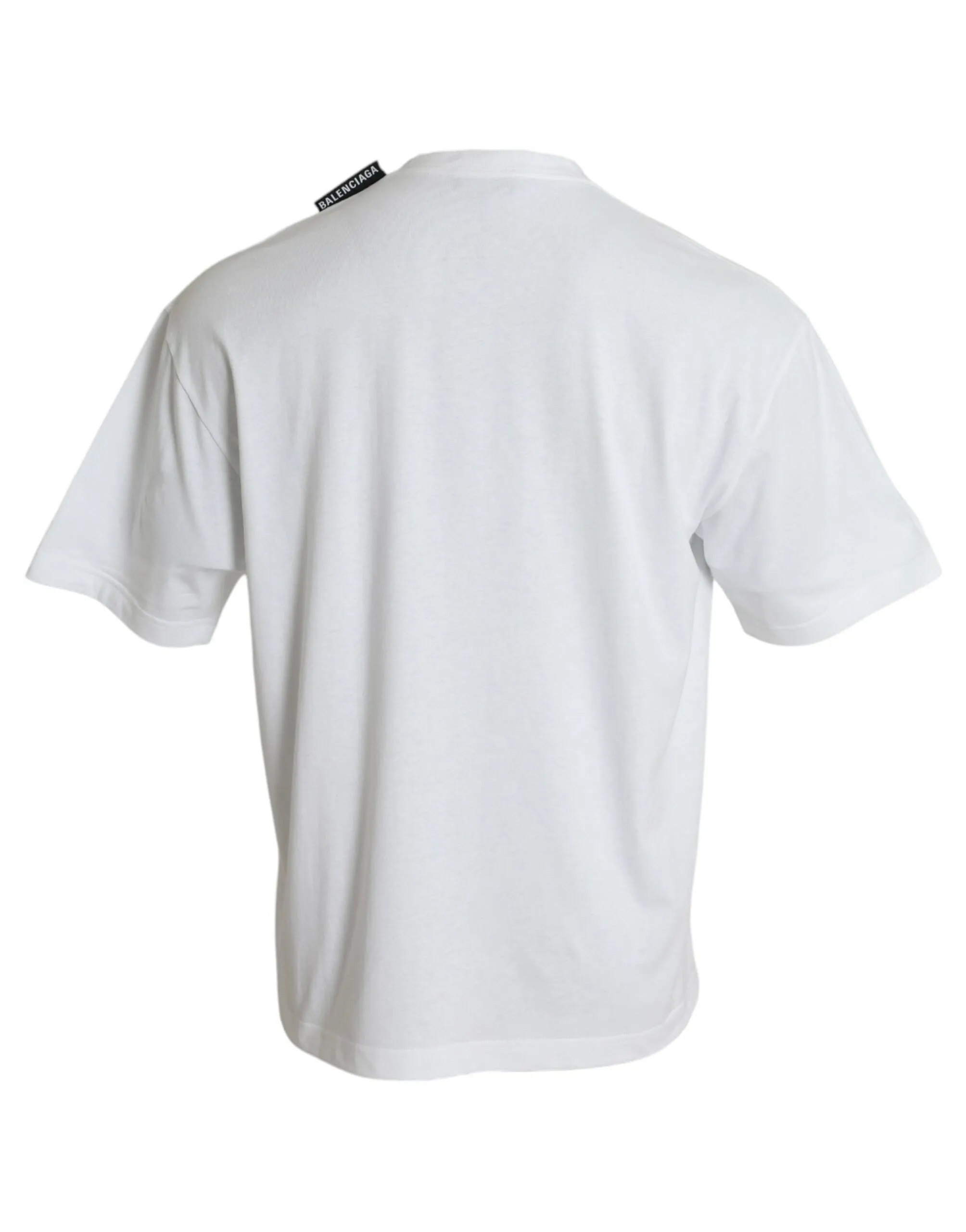 Off White Cotton Jersey Round Neck T-shirt sold by Louxly product image thumbnail 3