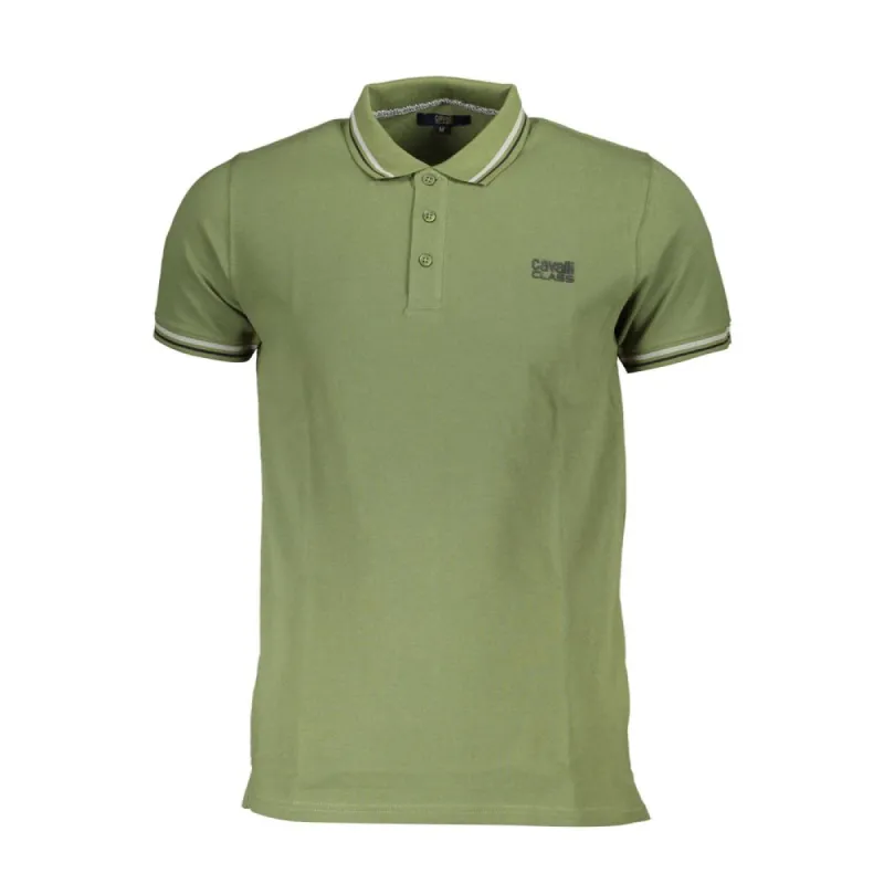 Green Cotton Polo Shirt sold by Louxly