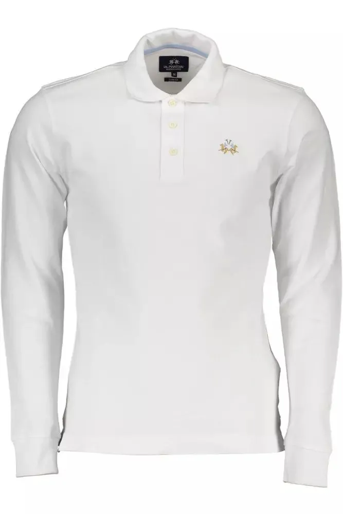 White Cotton Men Polo Shirt sold by Louxly