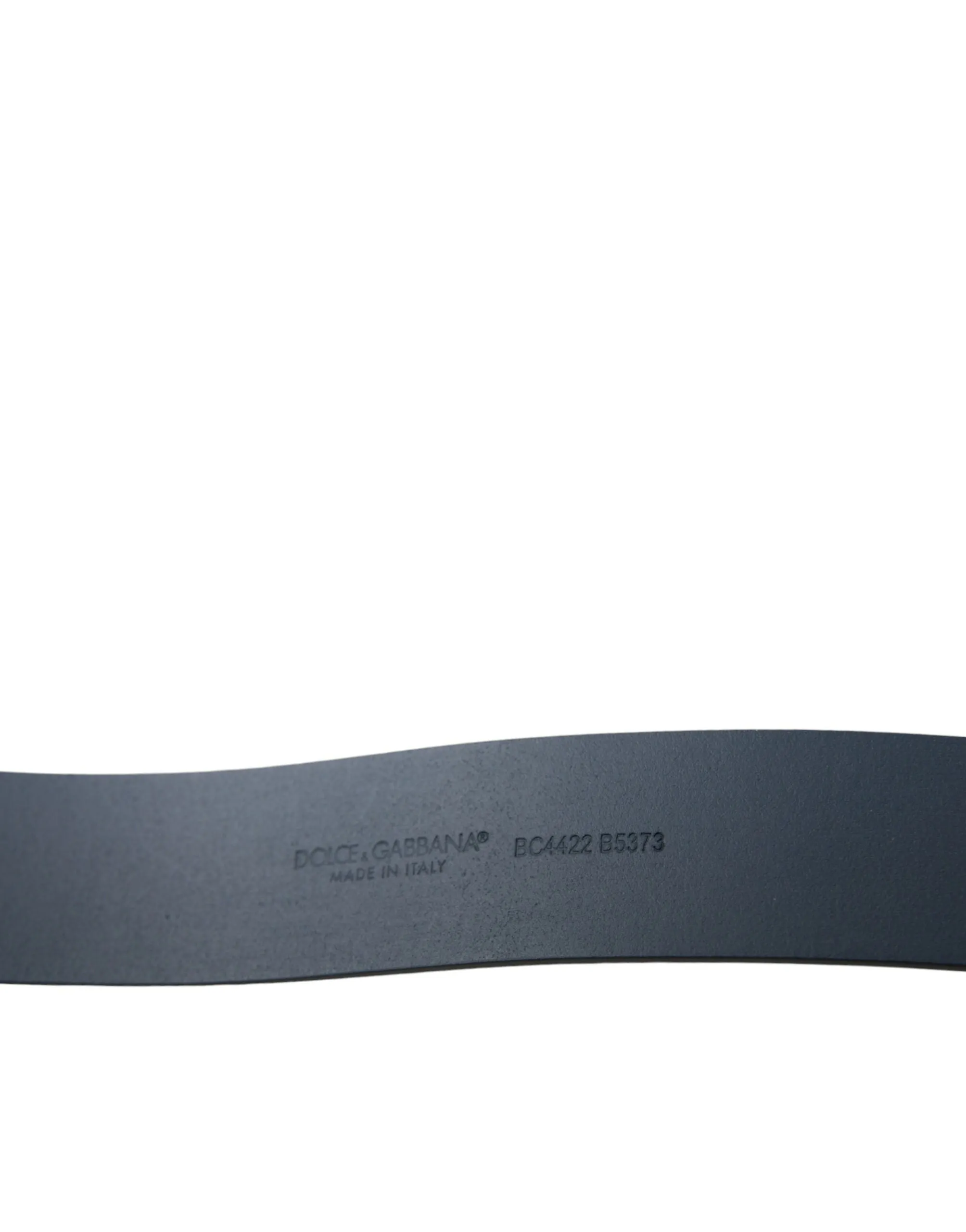 Blue Leather Silver Logo Metal Buckle Belt sold by Louxly product image thumbnail 3