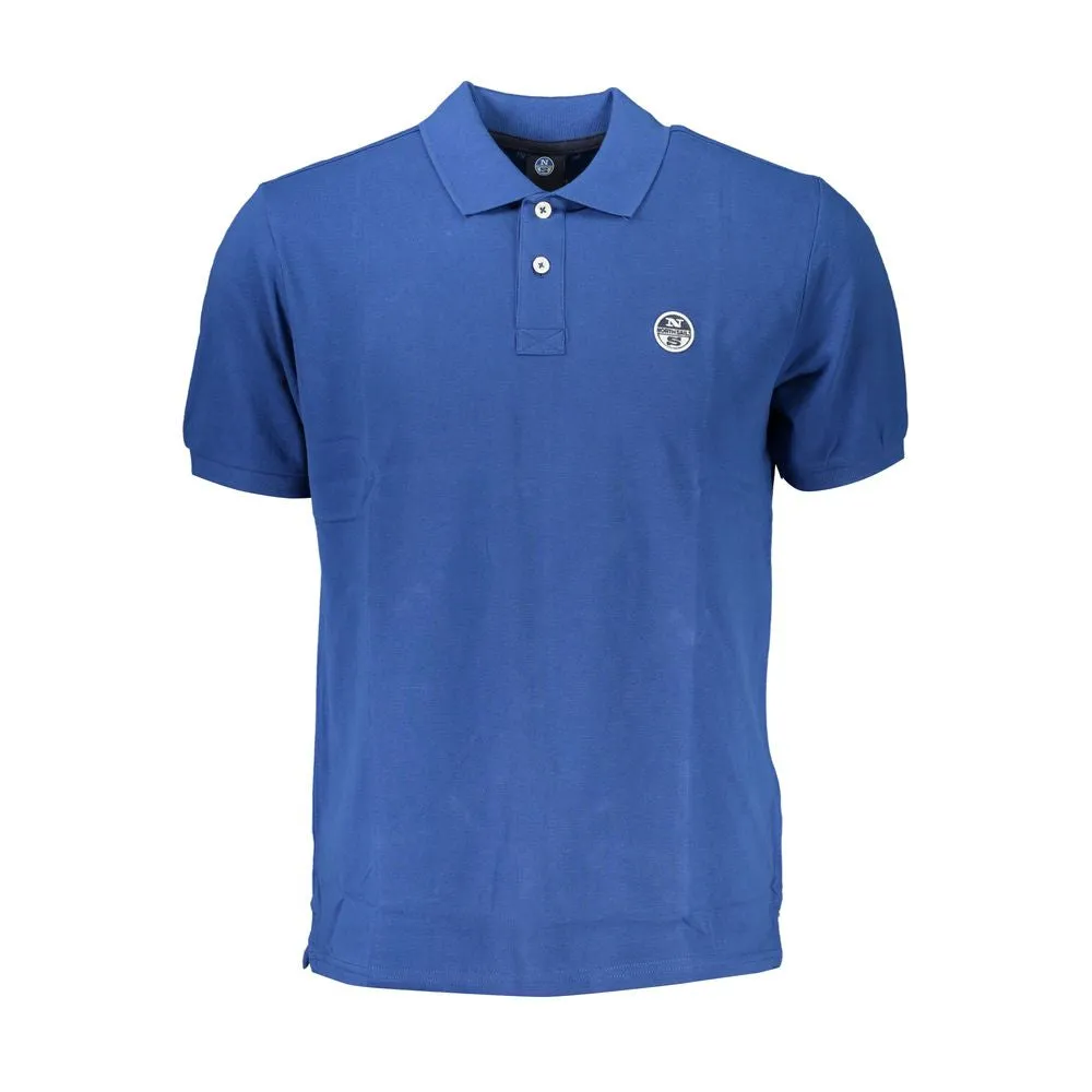 Blue Cotton Polo Shirt sold by Louxly