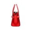 Carmen Medium Bright Red Leather Satchel Bag Purse sold by Louxly