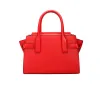 Carmen Medium Bright Red Leather Satchel Bag Purse sold by Louxly