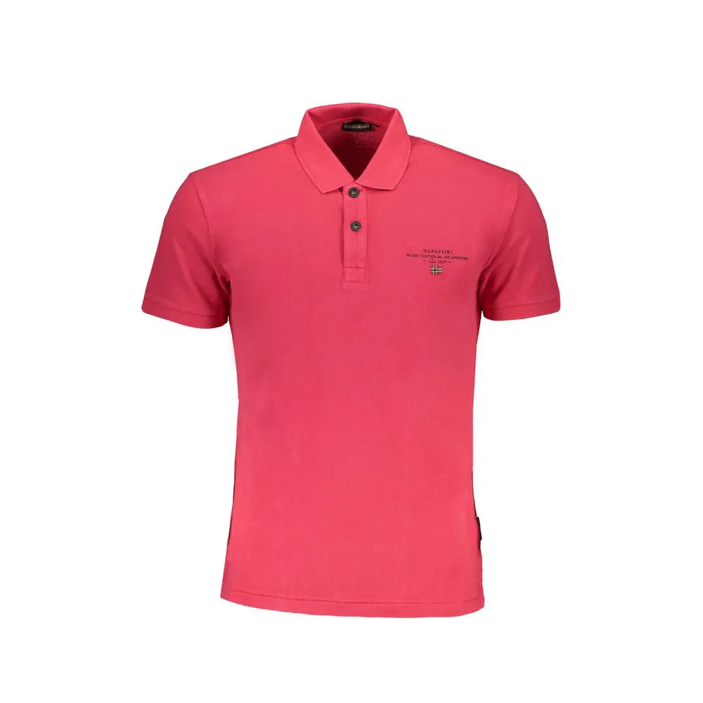 Pink Cotton Polo Shirt sold by Louxly