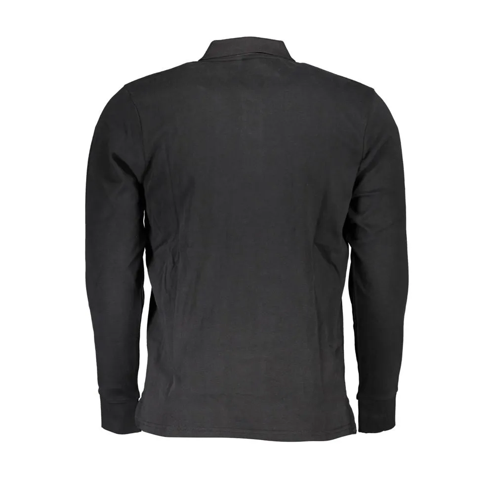 Black Cotton Polo Shirt sold by Louxly product image thumbnail 2