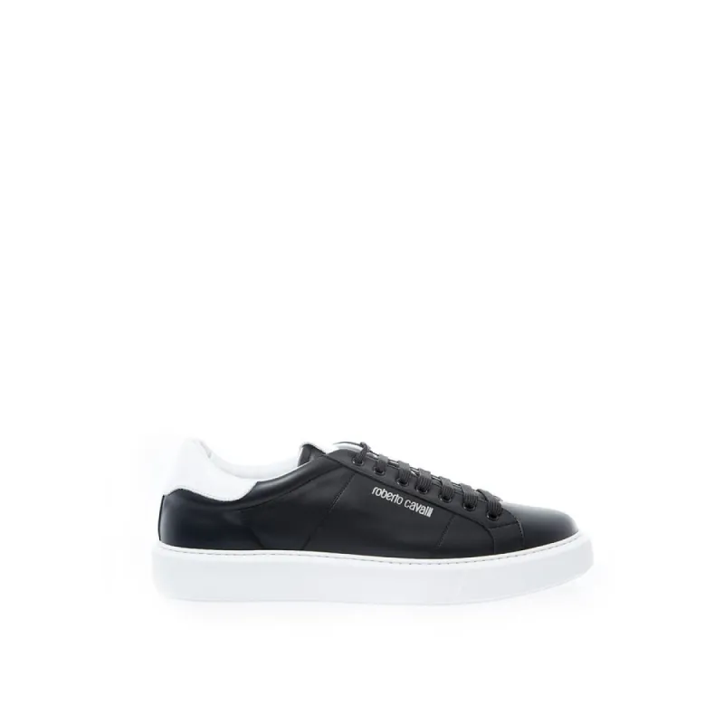 Elegant Black Leather Sneakers for Men sold by Louxly
