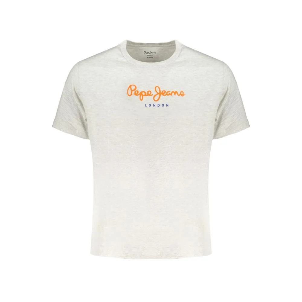 Gray Cotton T-Shirt sold by Louxly