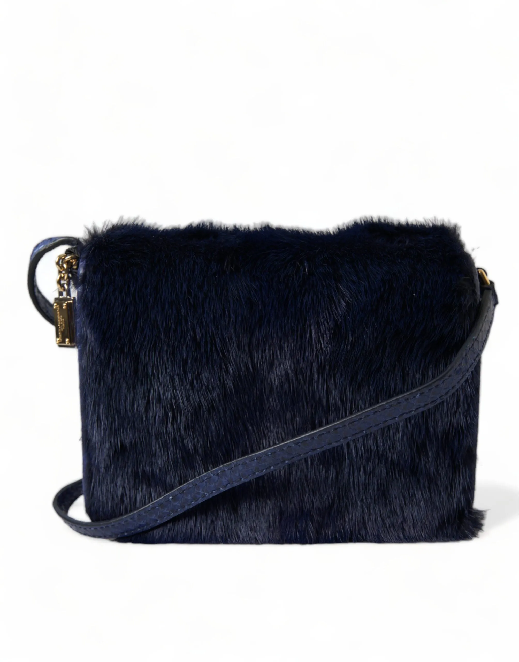 Exquisite Blue Mink Fur Shoulder Bag sold by Louxly